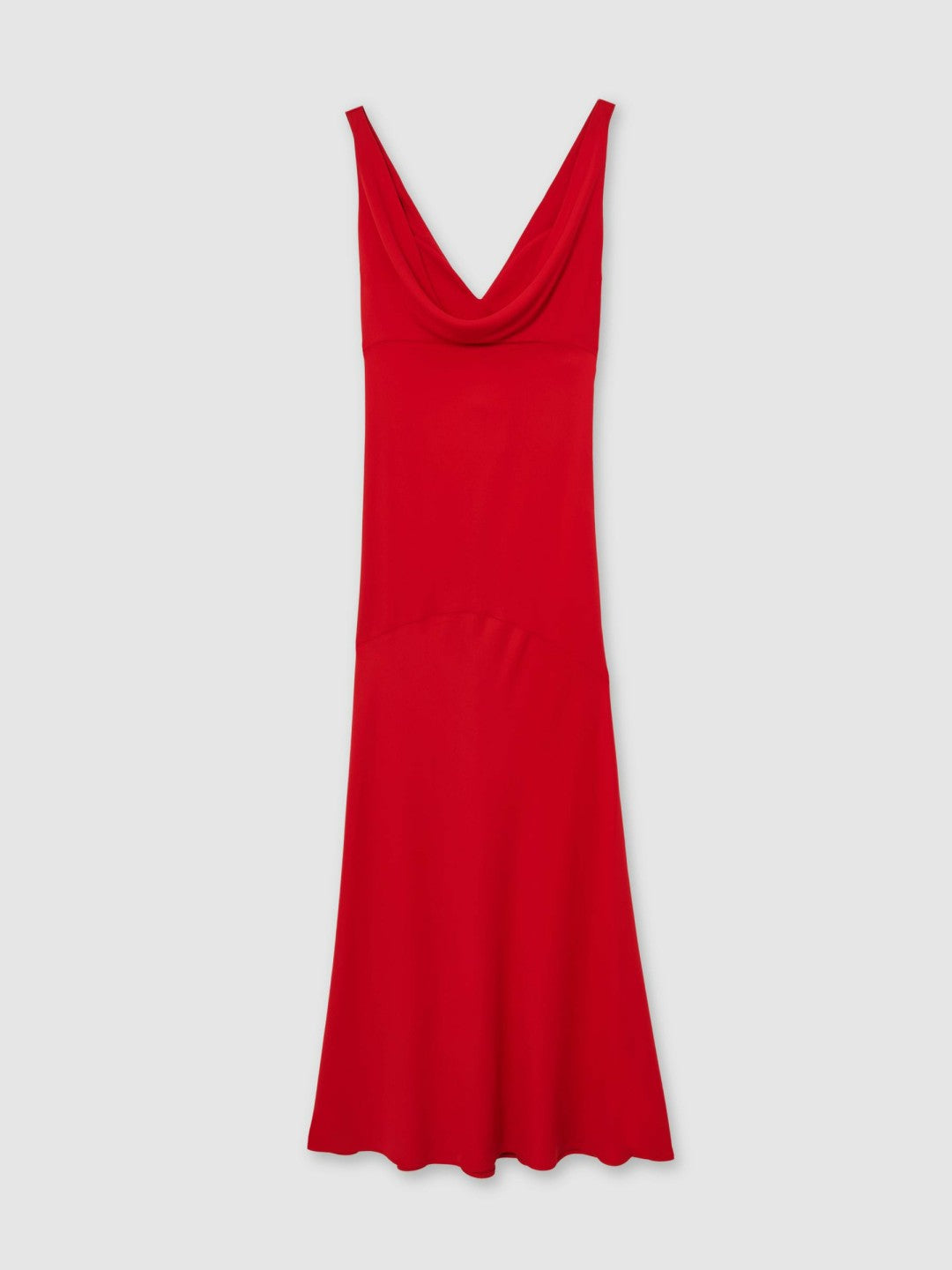 Reiss | Cowl-Neck Sleeveless Maxi Dress in Red