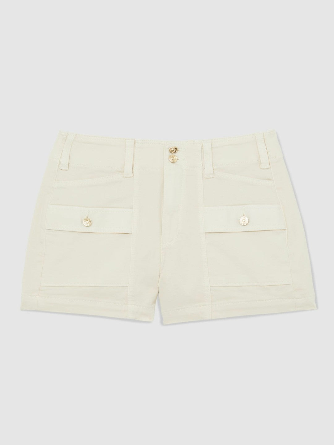 Reiss | Paige Cargo Shorts in Cream