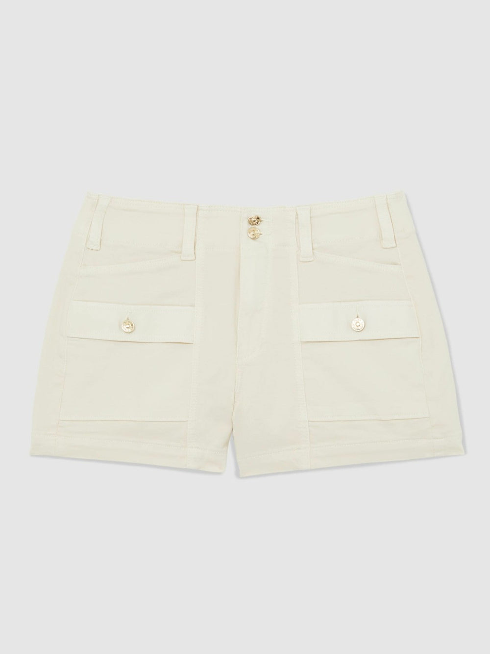 Reiss | Paige Cargo Shorts in Cream