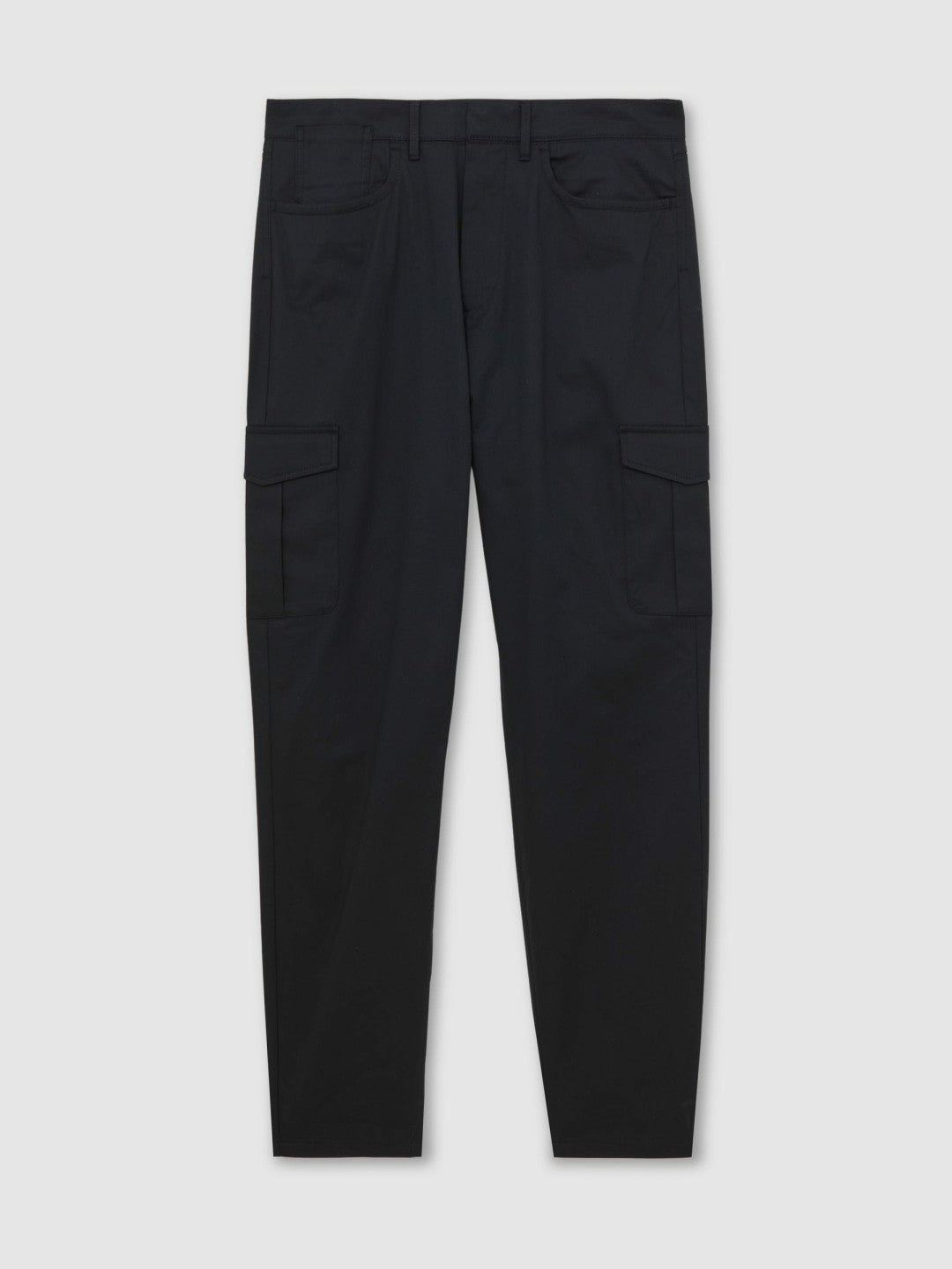Reiss | Cotton-Lyocell Cargo Trousers in Navy