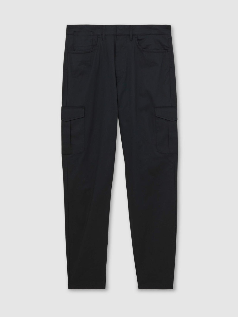 Reiss | Cotton-Lyocell Cargo Trousers in Navy