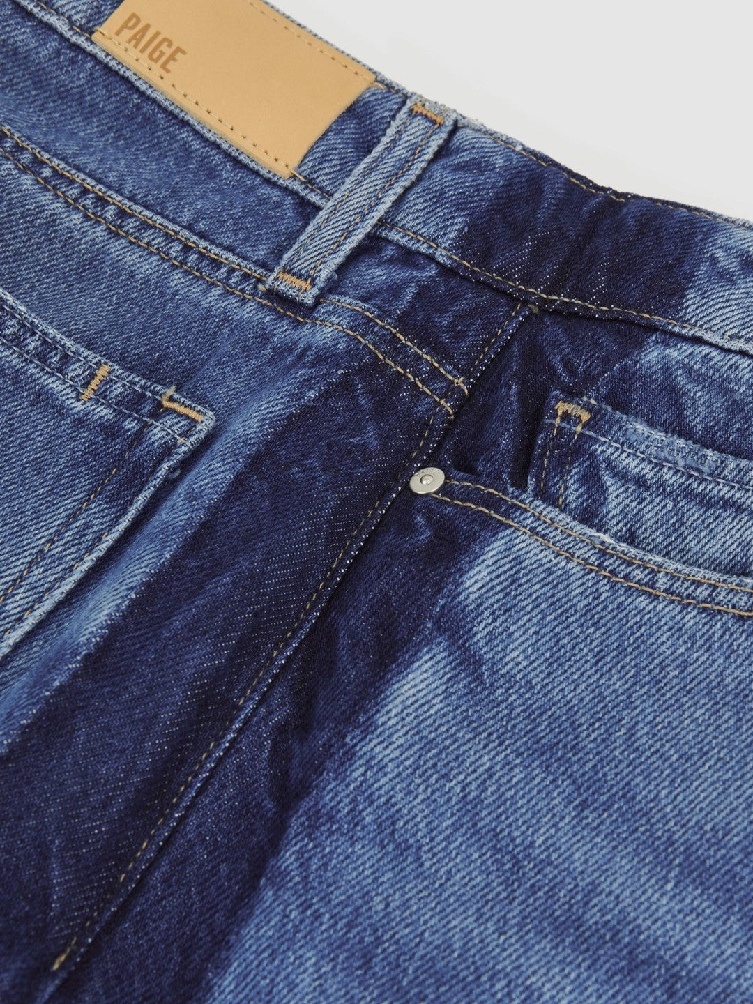 Reiss | Paige Side Stripe Wide Leg Jeans in Navy/Blue Stripe
