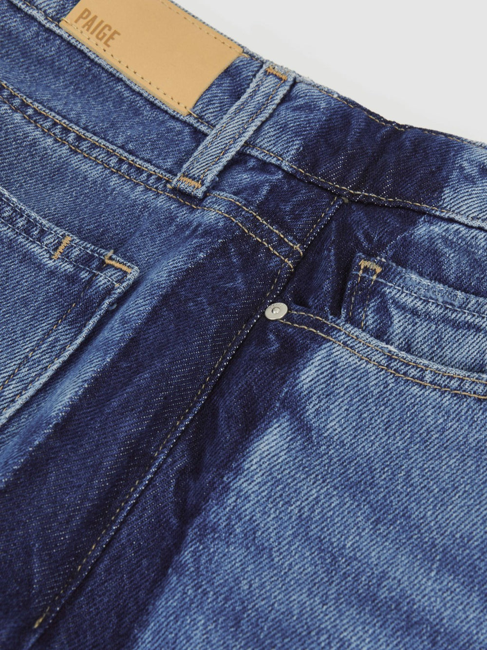 Reiss | Paige Side Stripe Wide Leg Jeans in Navy/Blue Stripe