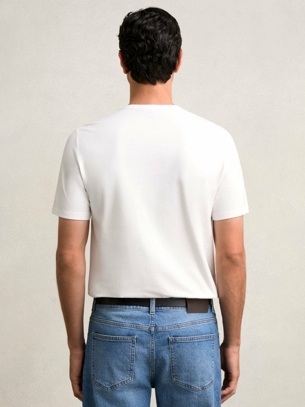 Reiss | Stretch-Cotton Crew-Neck T-Shirt in White