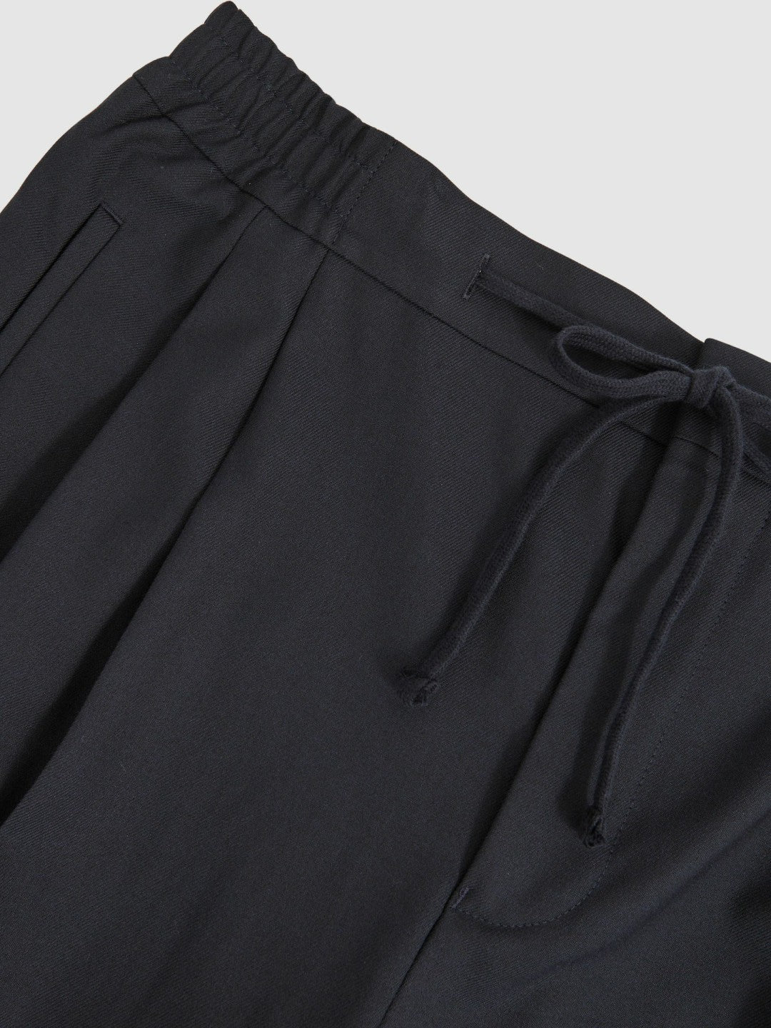 Reiss | Relaxed-Fit Twill Drawstring Trousers in Navy