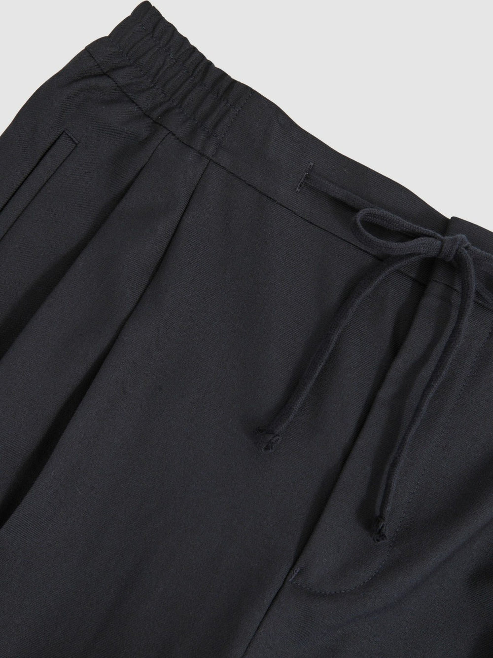 Reiss | Relaxed-Fit Twill Drawstring Trousers in Navy