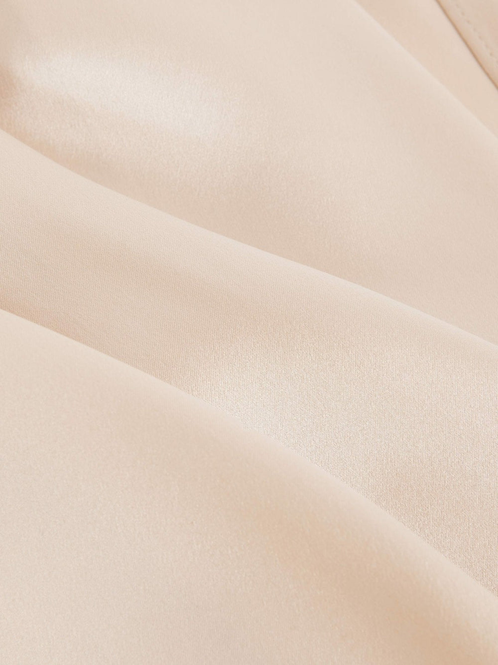 Reiss | Silk Draped Sleeveless Top in Champagne Neutral