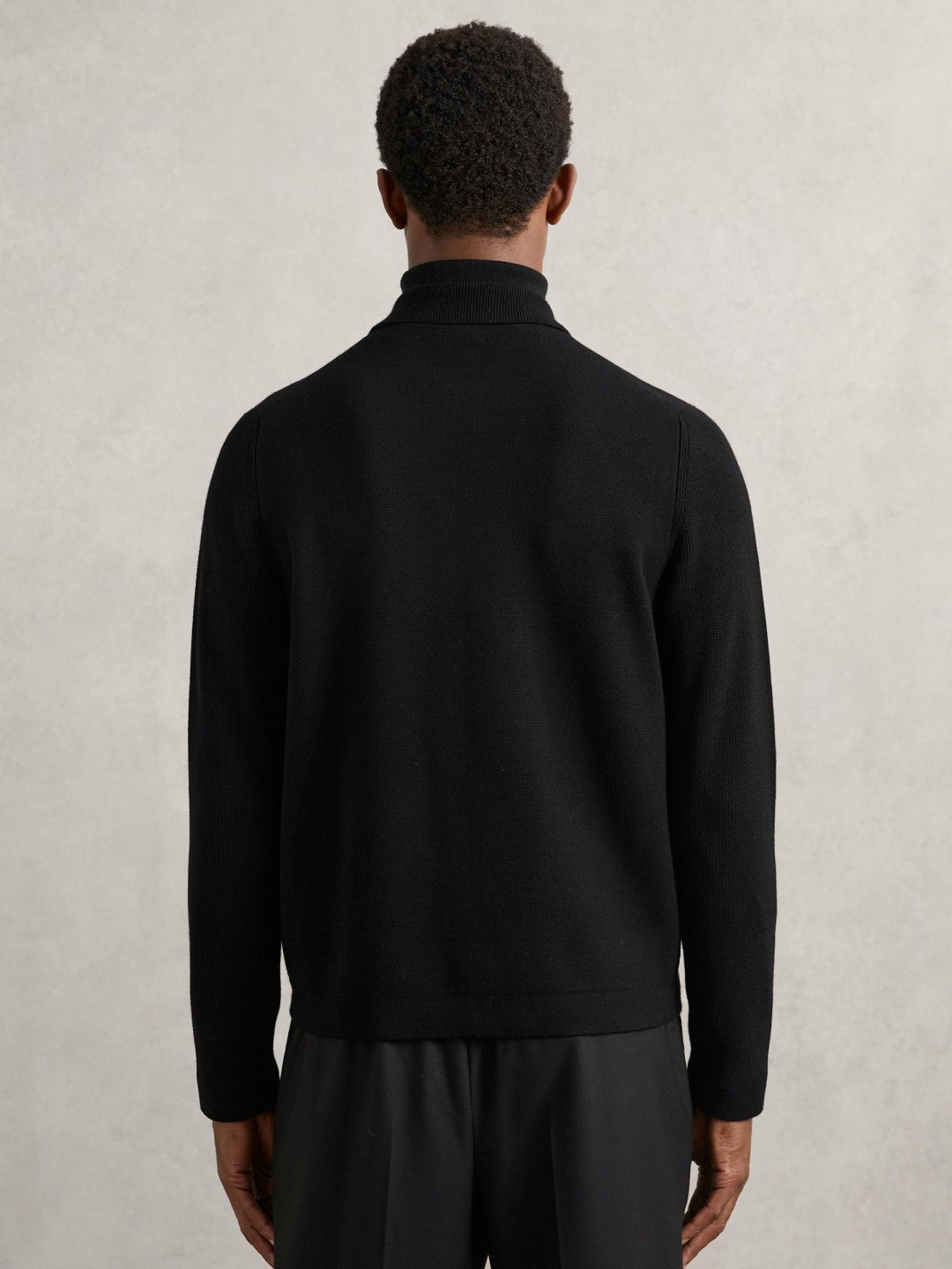 Reiss | Four-Pocket Zip-Through Cardigan in Black