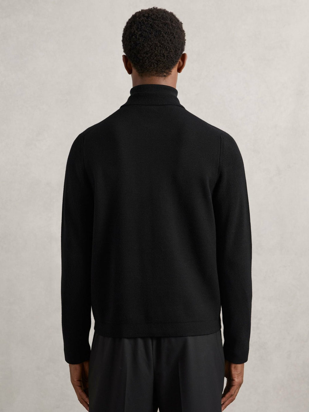 Reiss | Four-Pocket Zip-Through Cardigan in Black