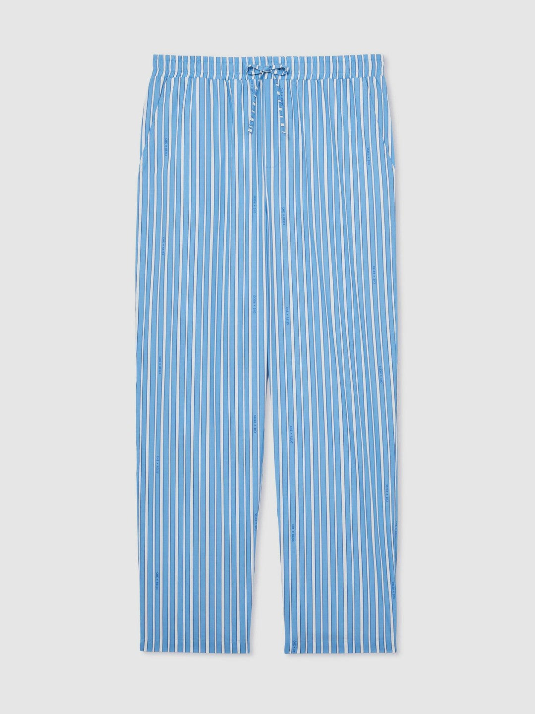 Reiss | | Ché Poplin Stripe Trousers in Bright Blue/White