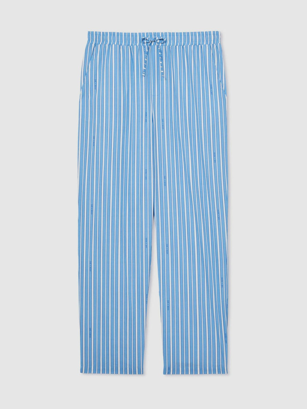 Reiss | | Ché Poplin Stripe Trousers in Bright Blue/White