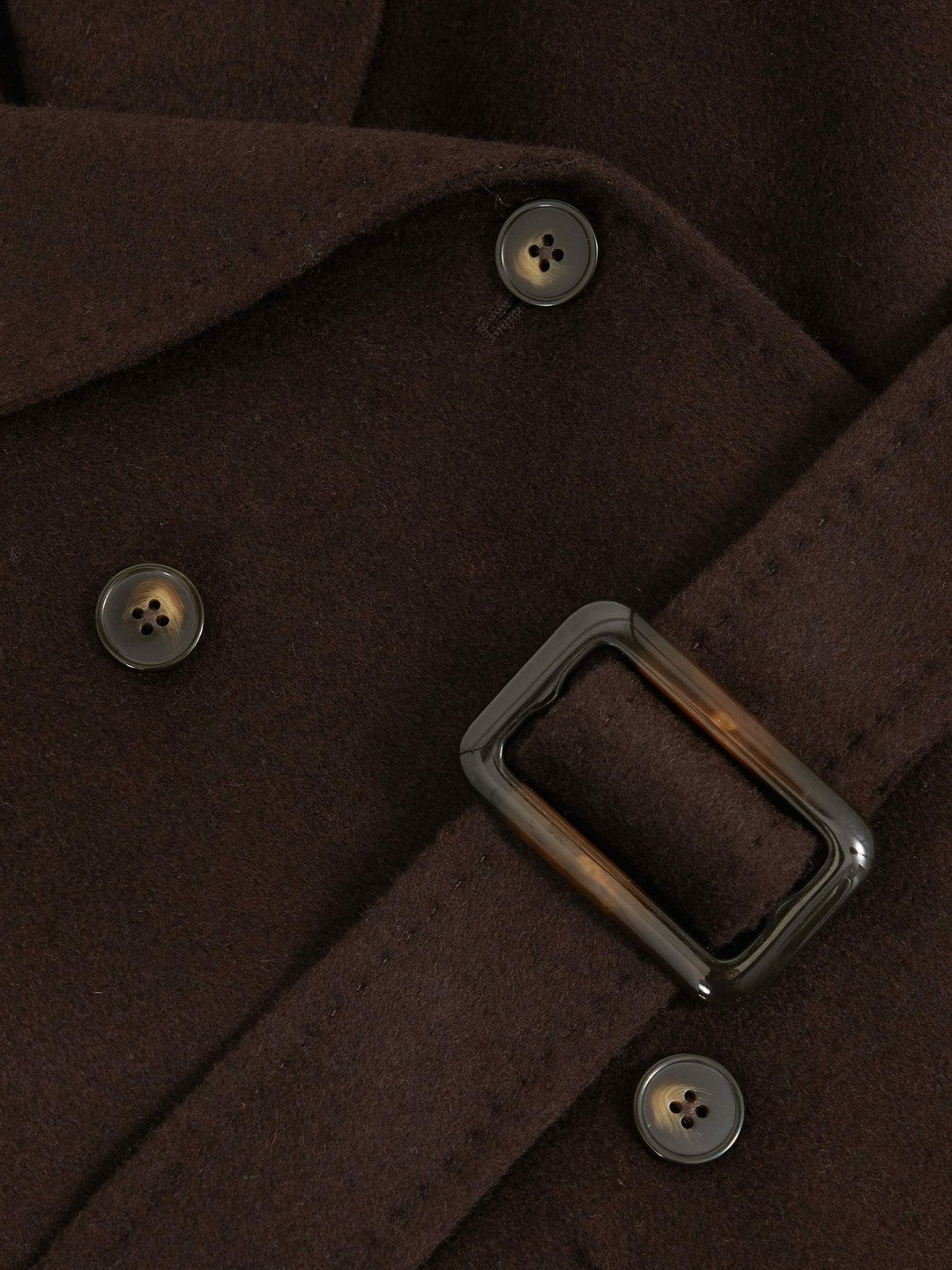 Reiss | 13-14 yrs Double-Breasted Blindseam Wool-Blend Coat in Chocolate Brown