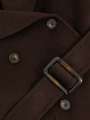 Reiss | 13-14 yrs Double-Breasted Blindseam Wool-Blend Coat in Chocolate Brown