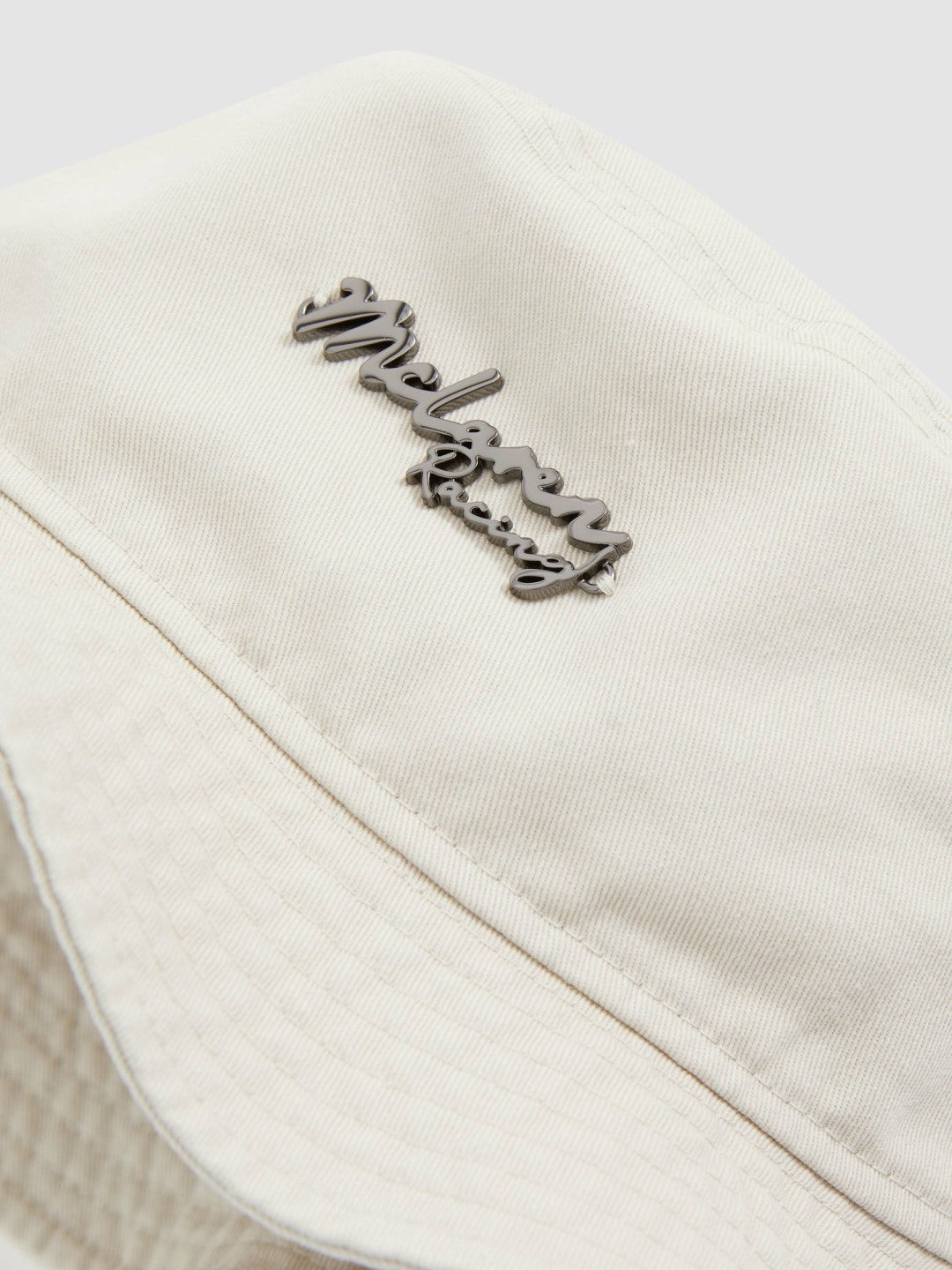 Reiss | Unisex Fit McLaren Racing Cotton Bucket Hat in Stone