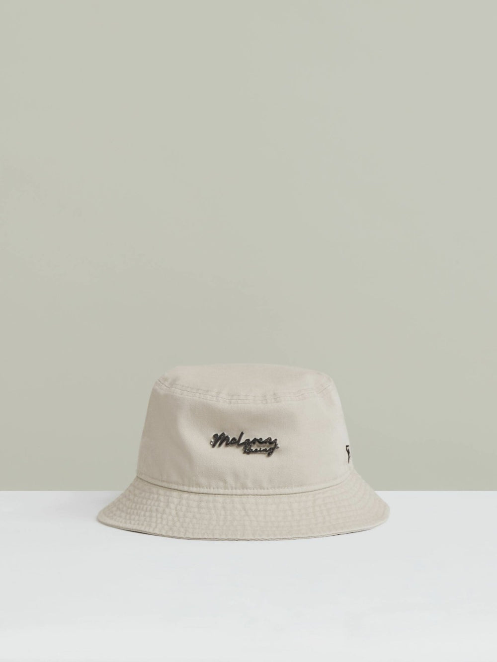Reiss | Unisex Fit McLaren Racing Cotton Bucket Hat in Stone