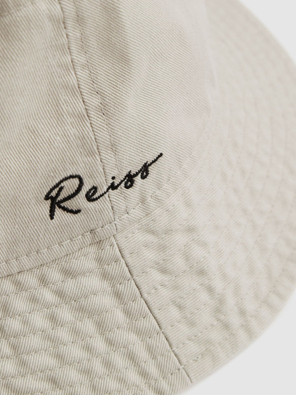 Reiss | Unisex Fit McLaren Racing Cotton Bucket Hat in Stone