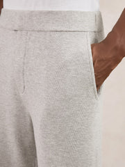 Reiss | Tapered Knitted Trousers in Soft Grey