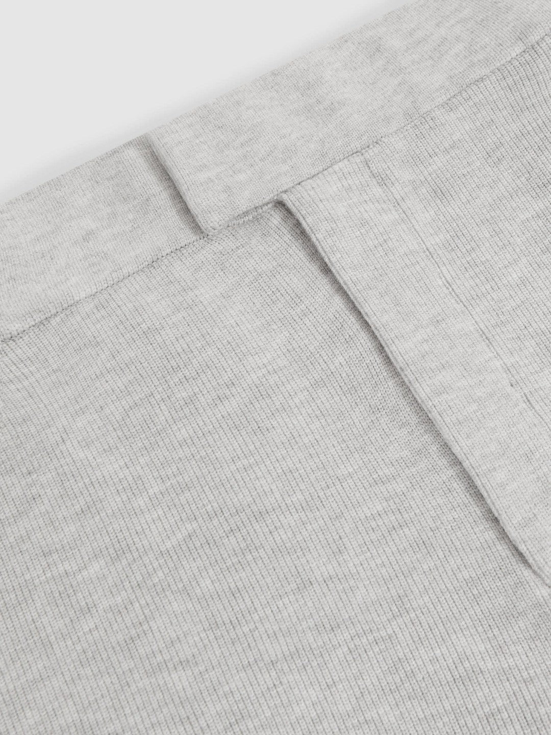 Reiss | Tapered Knitted Trousers in Soft Grey