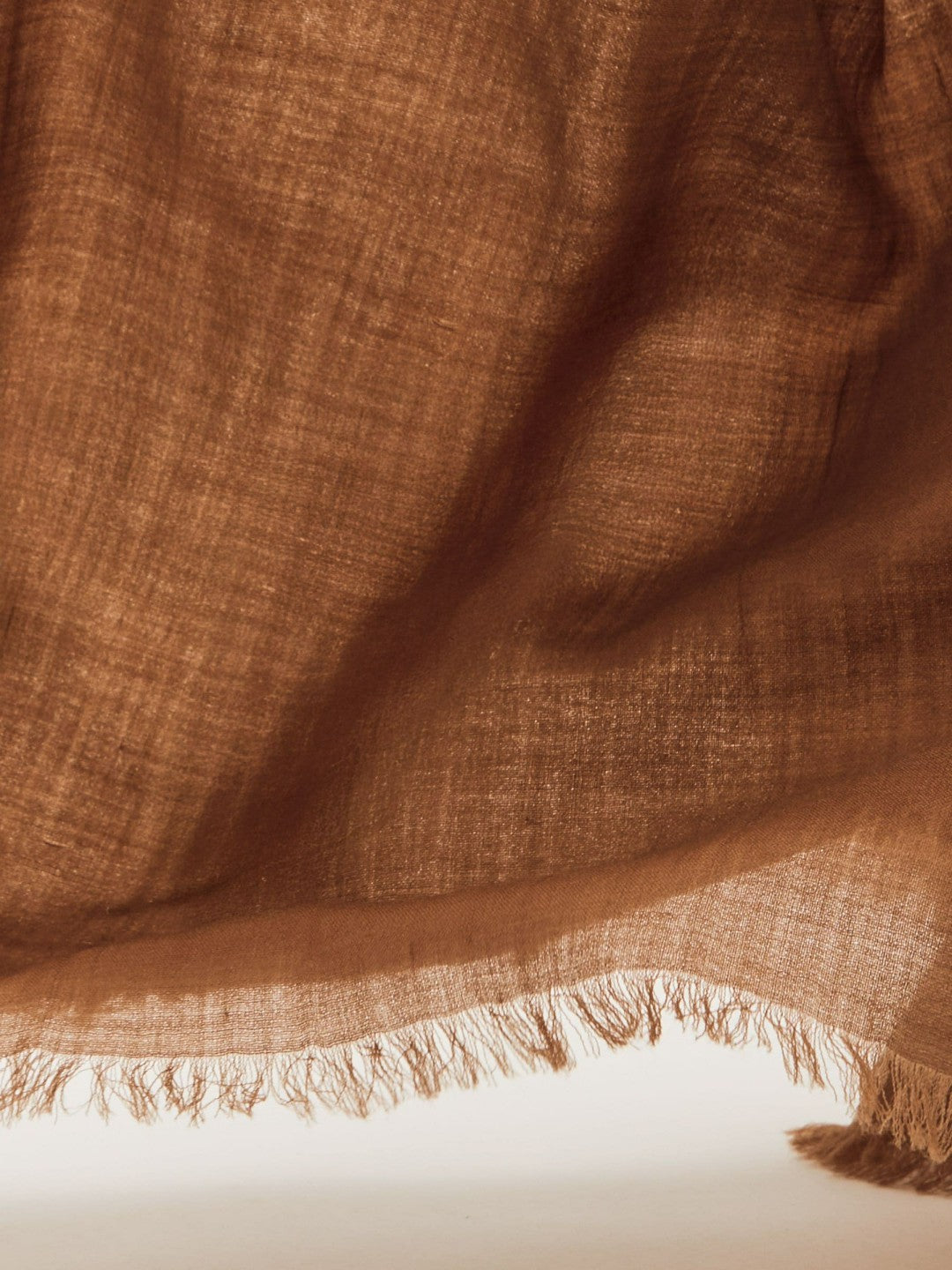 Reiss | Wool-Cashmere Lightweight Scarf in Camel