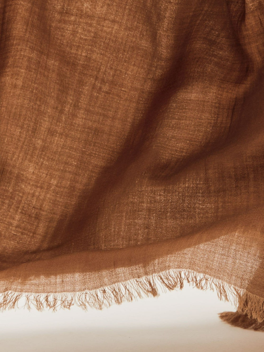 Reiss | Wool-Cashmere Lightweight Scarf in Camel