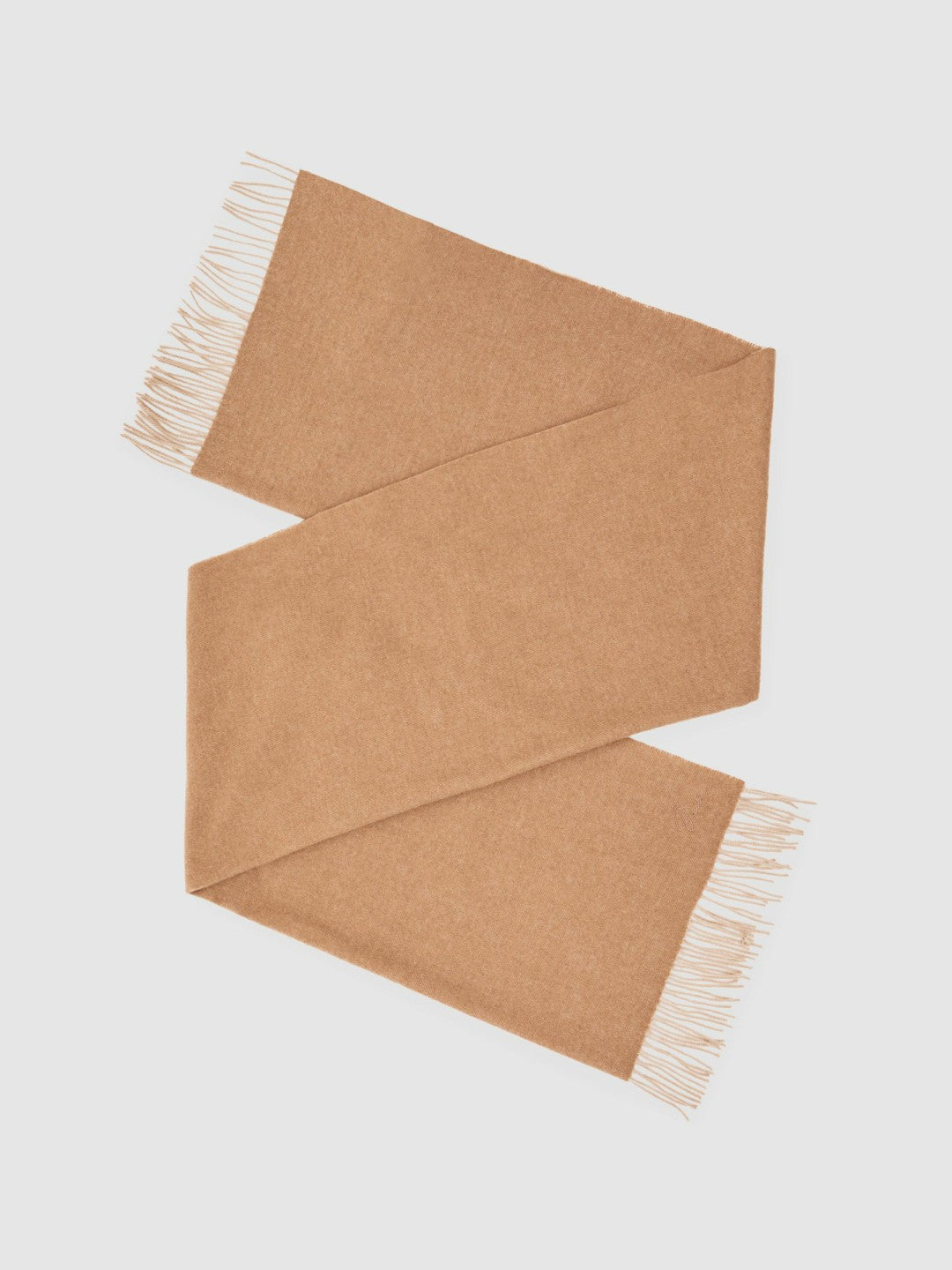 Reiss | Wool-Cashmere Scarf in Taupe