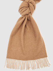Reiss | Wool-Cashmere Scarf in Taupe