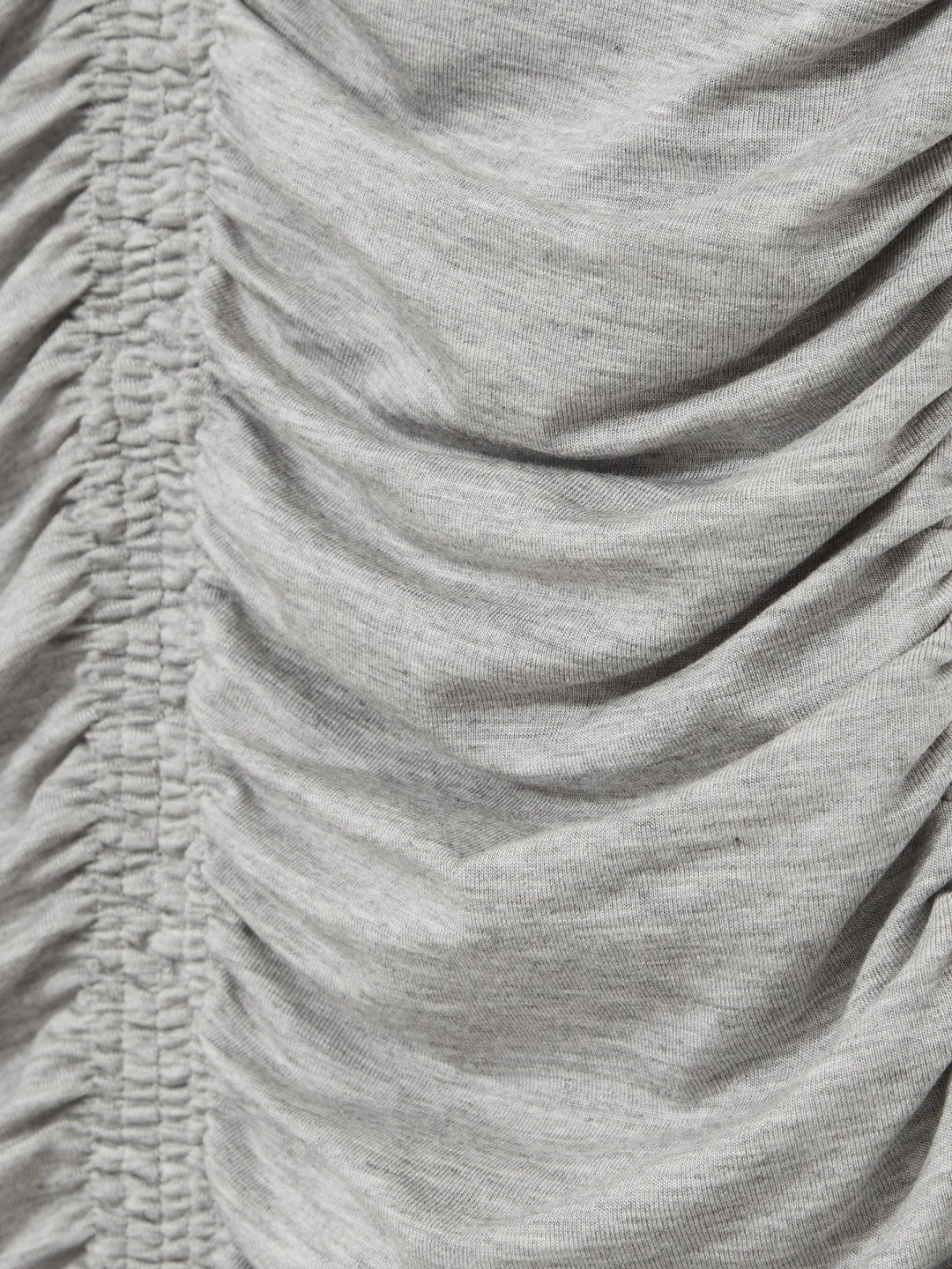 Reiss | Stretch Lyocell Jersey Ruched Vest in Silver Grey