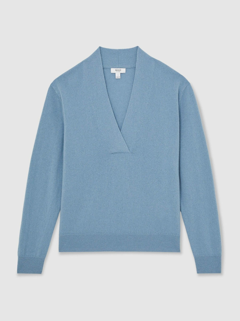 Reiss | Cashmere V-Neck Jumper in Blue