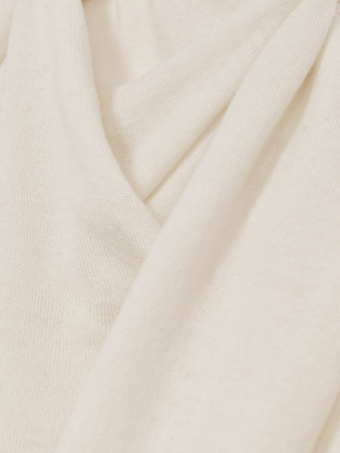 Reiss | Wool Scarf-Tie Draped Jumper in Cream
