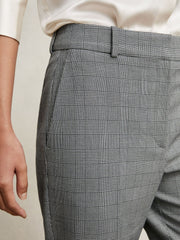 Reiss | Check Slim-Fit Suit Trousers in Grey