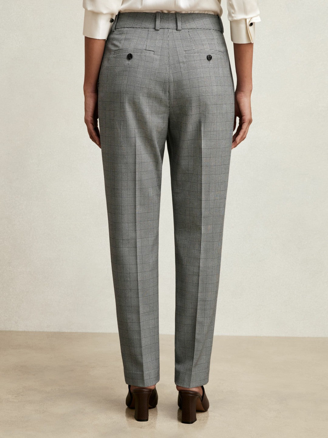 Reiss | Check Slim-Fit Suit Trousers in Grey