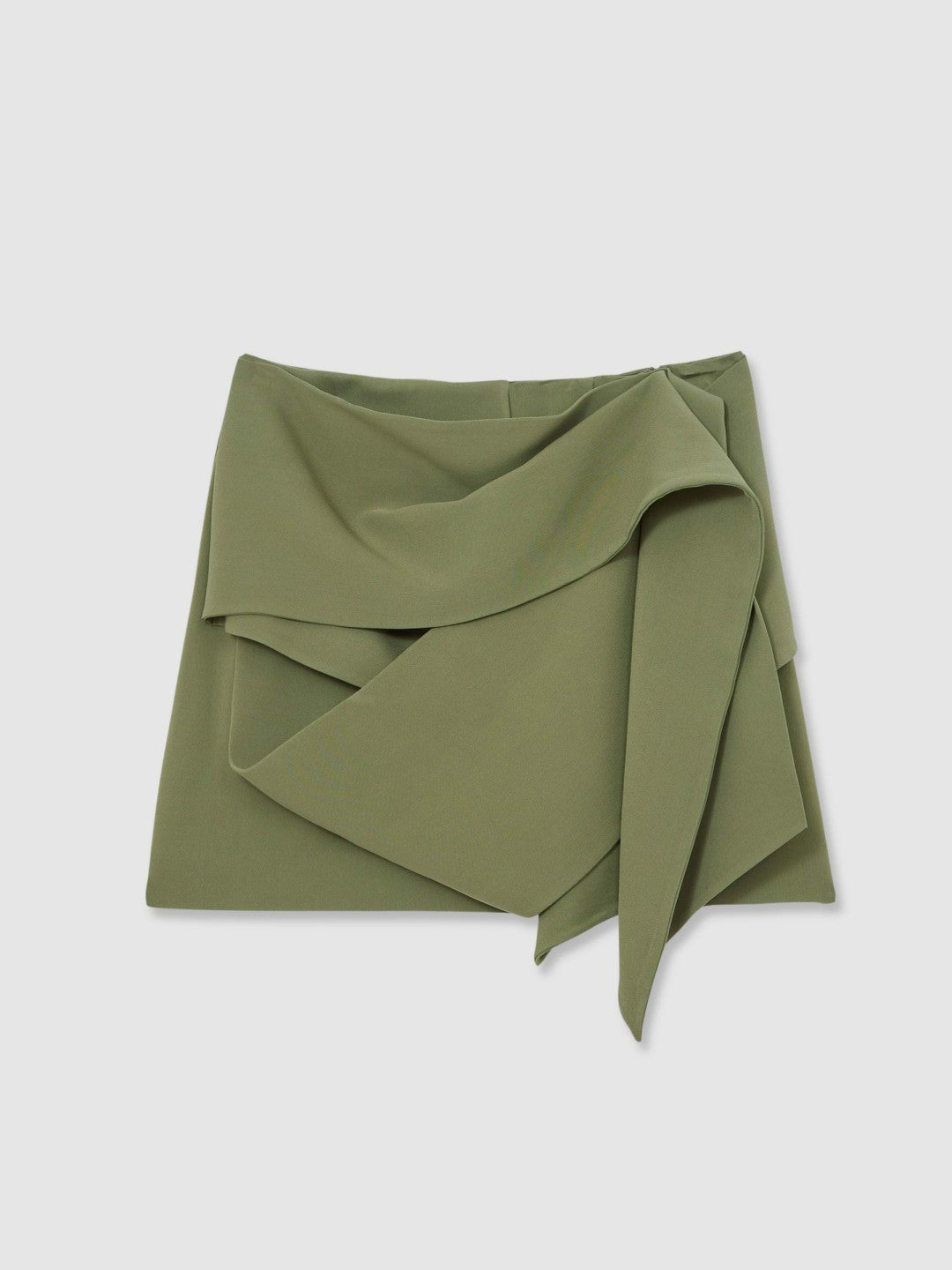 Reiss | Sculptural Mini Skirt in Green