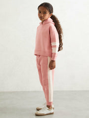 Reiss | Cotton-Blend Joggers and Hoodie Set in Rose