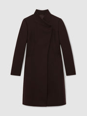 Reiss | Coat in Chocolate Brown
