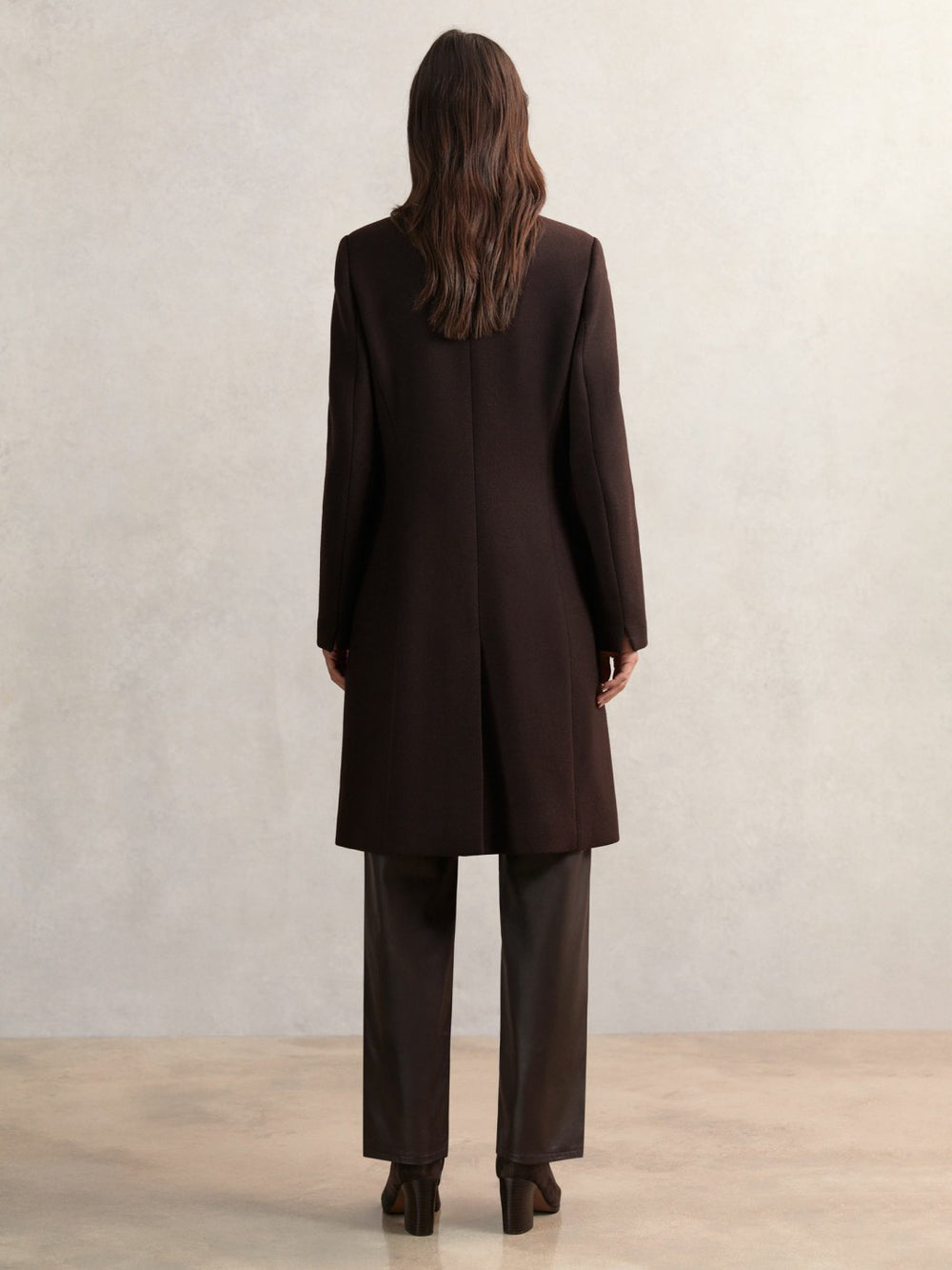 Reiss | Coat in Chocolate Brown