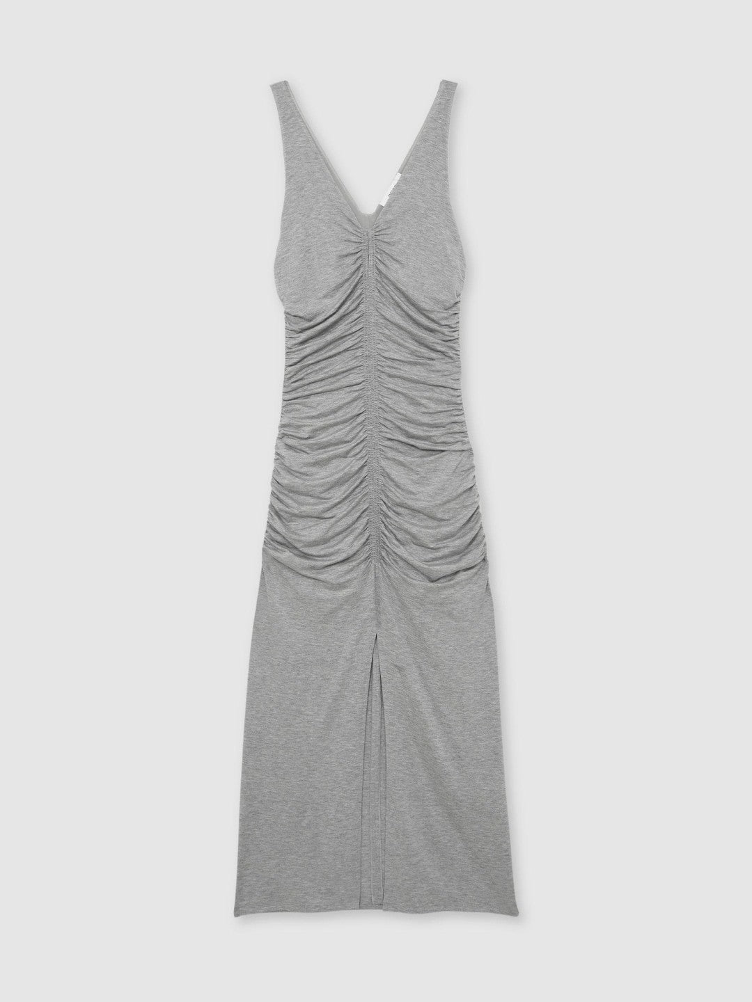 Reiss | Stretch-Modal Ruched Jersey Dress in Grey
