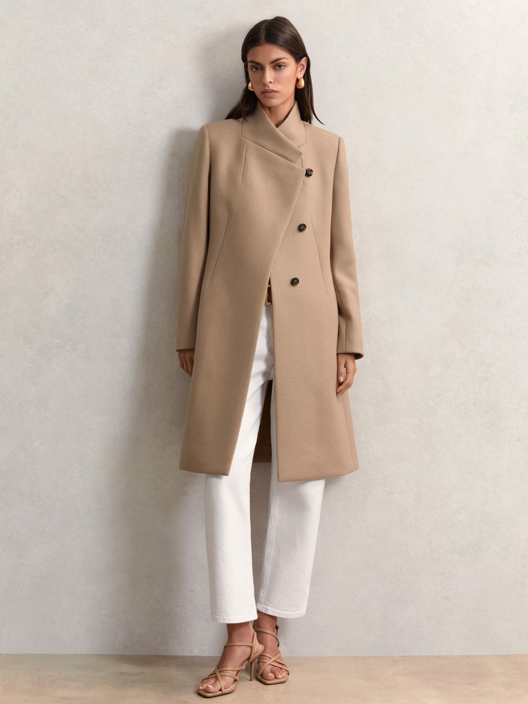 Reiss | Petite Coat in Camel