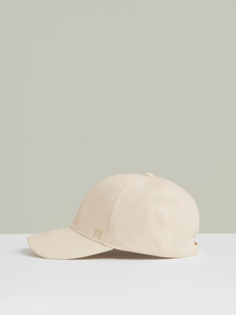 Reiss | Waffle-Knit Baseball Cap in Neutral