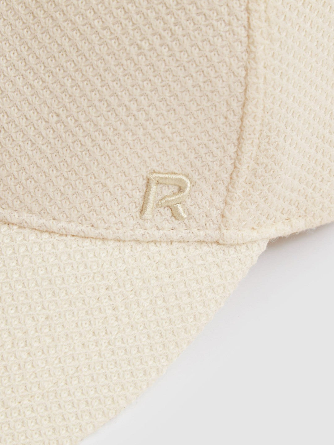 Reiss | Waffle-Knit Baseball Cap in Neutral