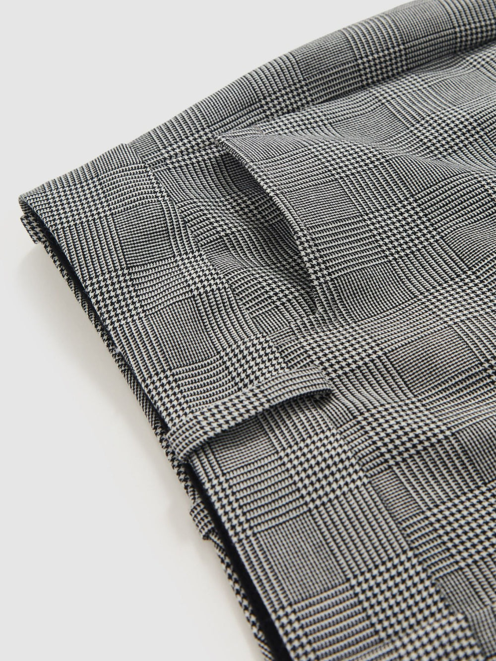 Reiss | Petite Check Flared Suit Trousers in Grey