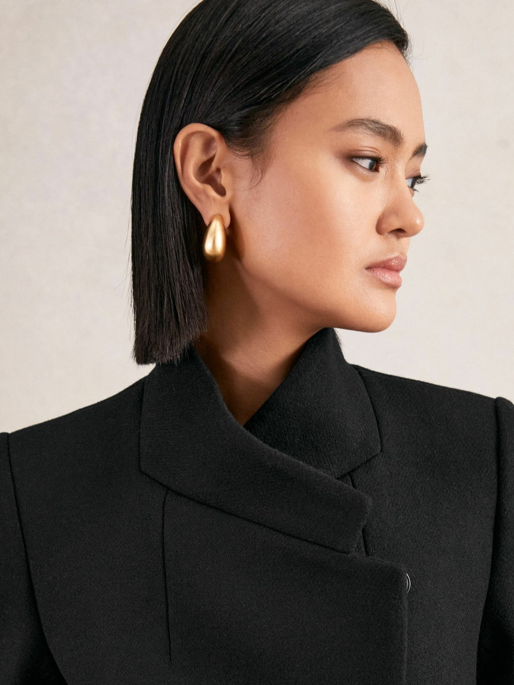 Reiss | Petite Coat in Black