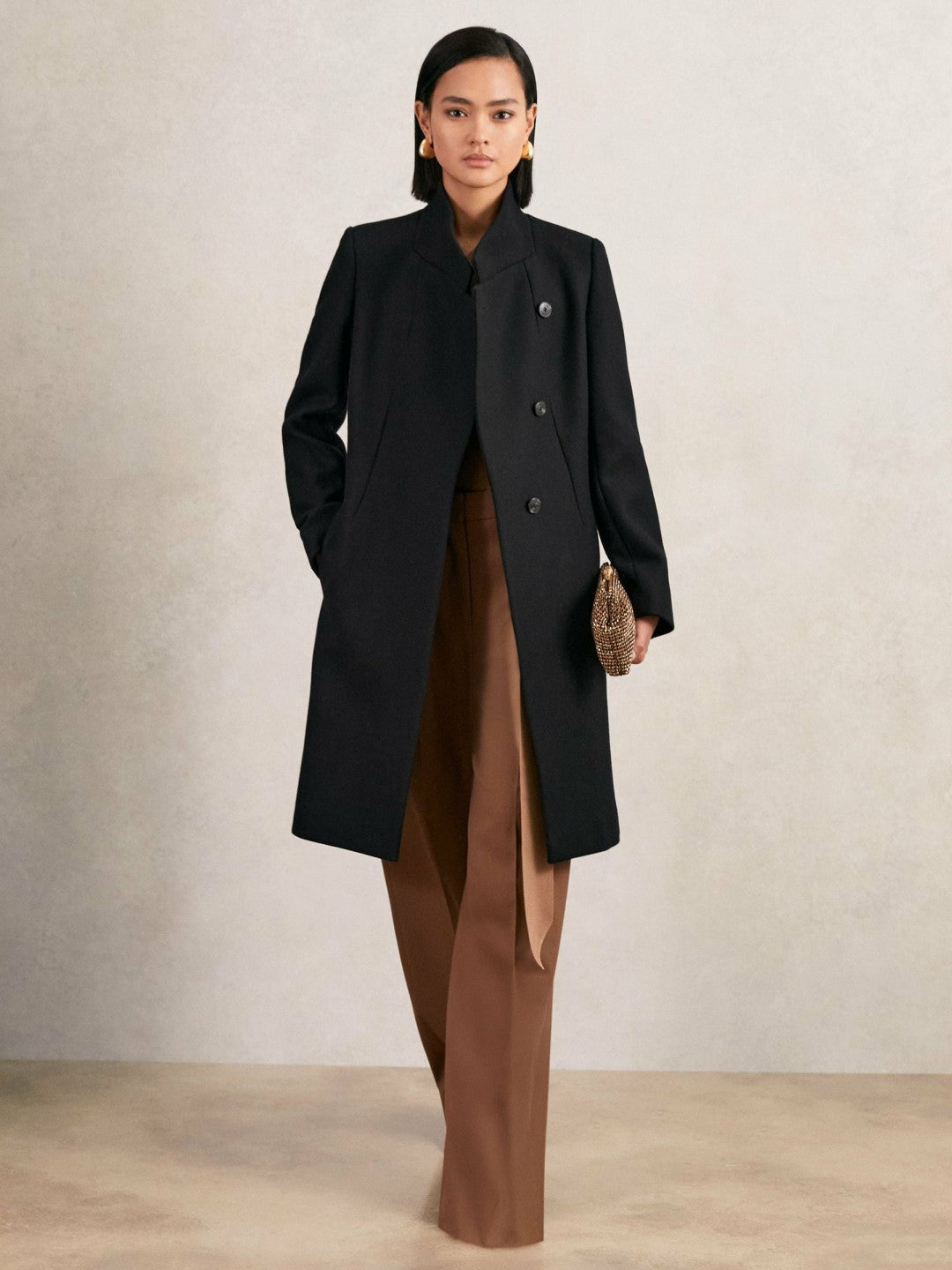 Reiss | Petite Coat in Black