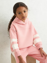 Reiss | Cotton-Blend Joggers and Hoodie Set in Rose