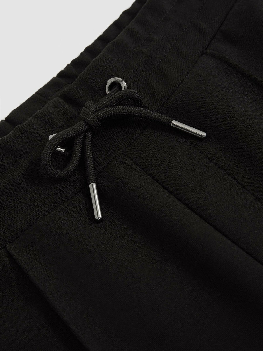 Reiss | Interlock Drawstring Joggers in Black