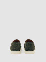 Reiss | Suede Slip-On Loafers in Forest Green