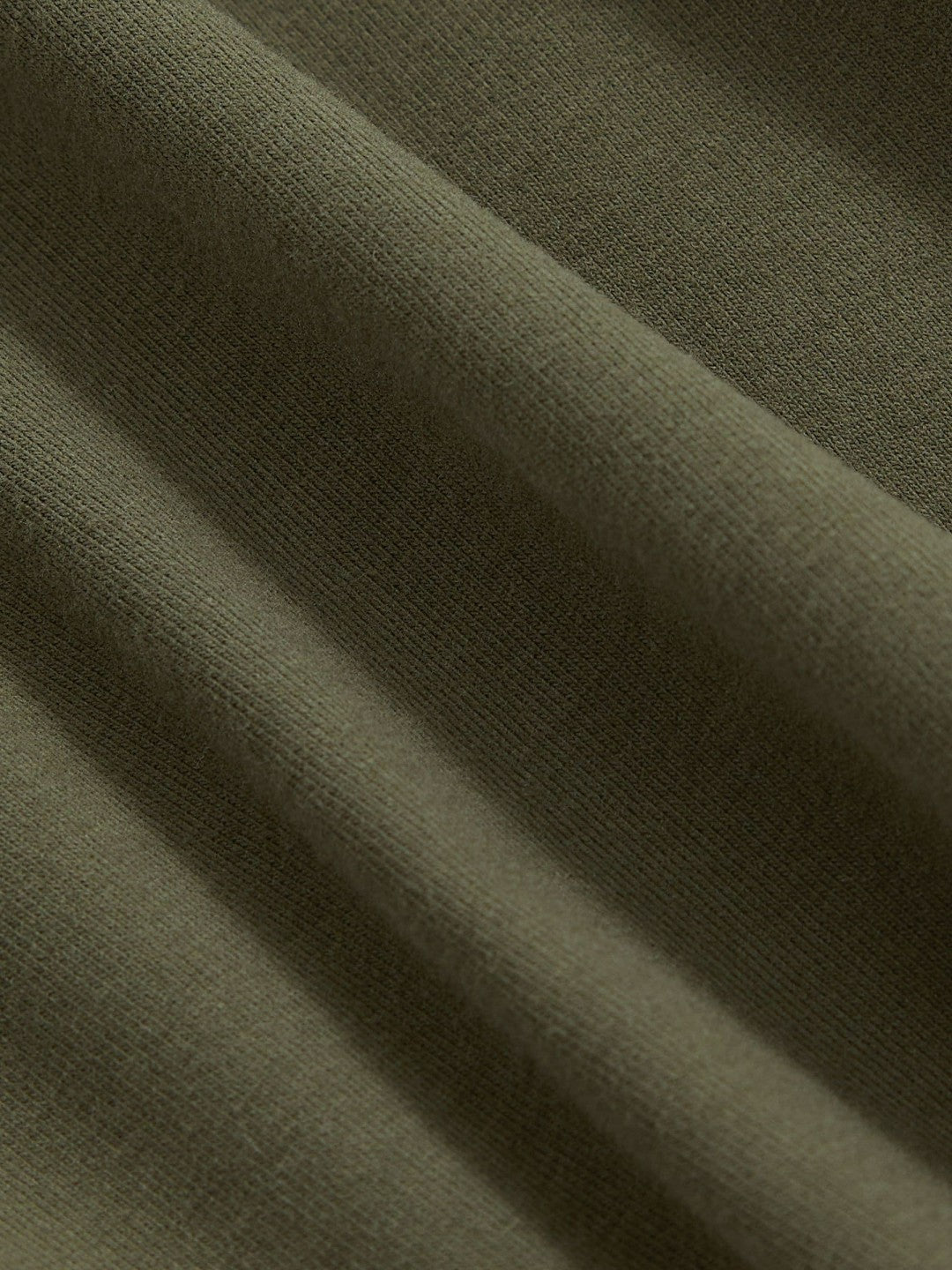 Reiss | Stretch Cotton V-Neck T-Shirt in Khaki Green