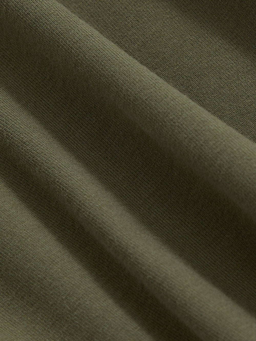 Reiss | Stretch Cotton V-Neck T-Shirt in Khaki Green