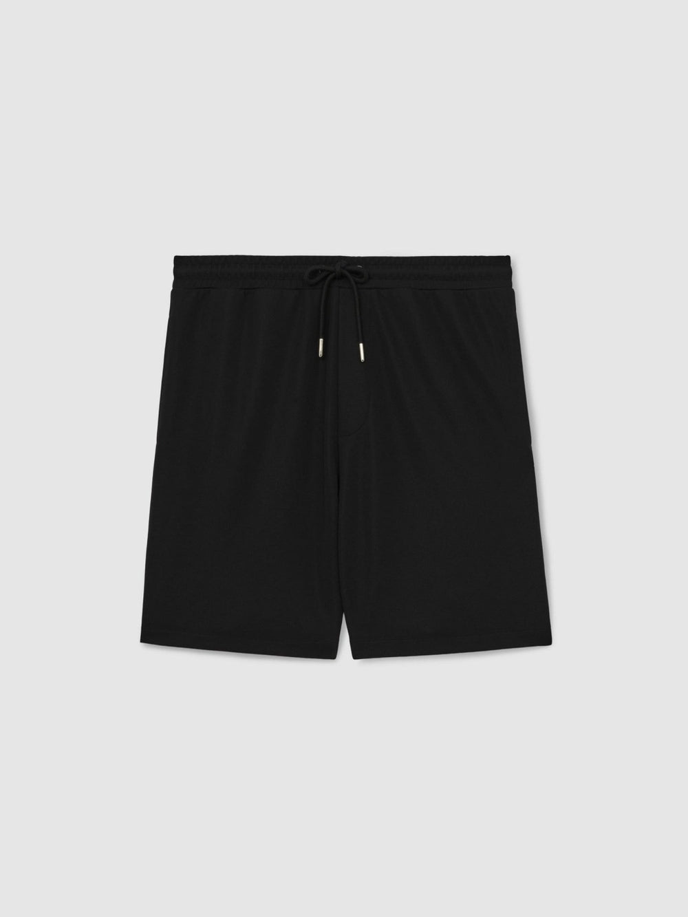 Reiss | Textured Drawstring Shorts in Black