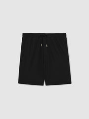 Reiss | Textured Drawstring Shorts in Black
