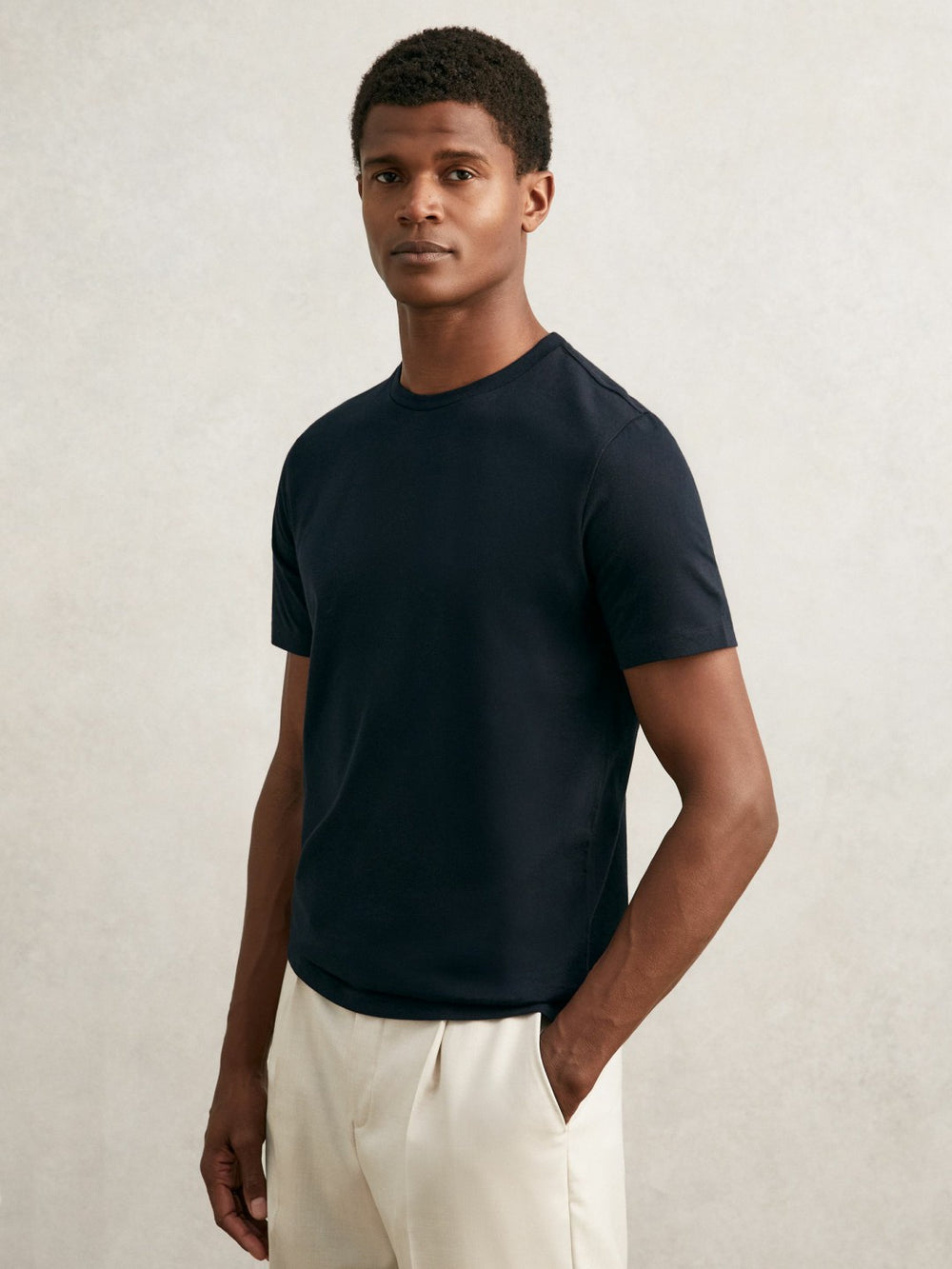Reiss | T-Shirts 3 Pack in White/Navy/Dark Sage Green